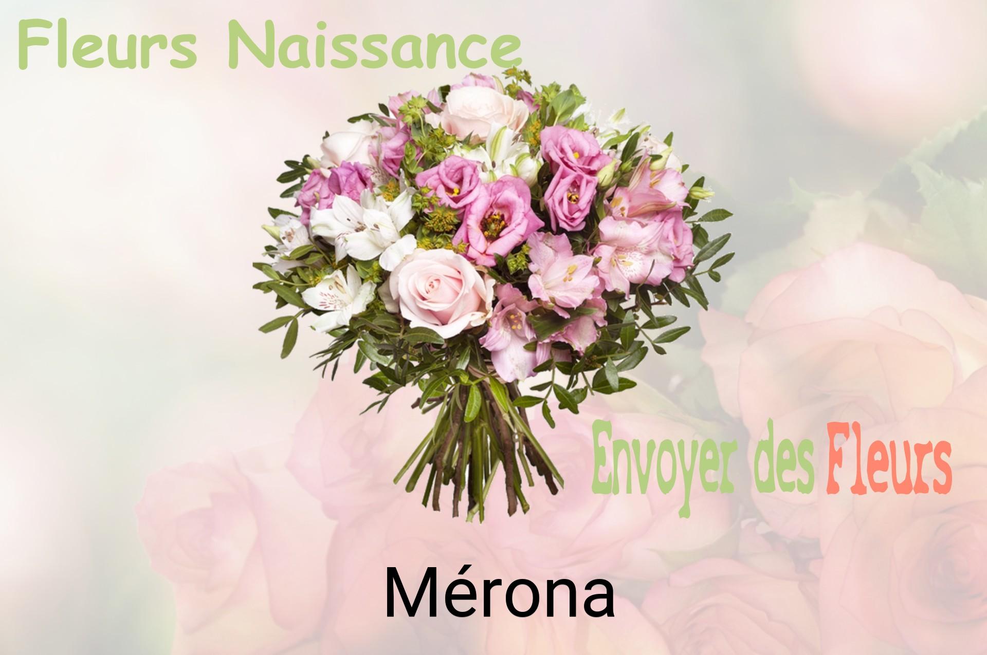 Bouquet de fleurs de naissance livré à Mérona